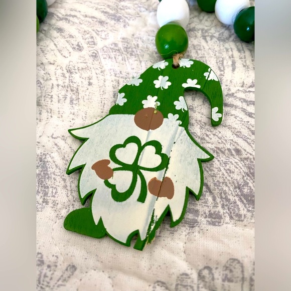 🍀 ST. PATRICK’S DAY WOOD BEAD GARLAND BUNDLE! SET OF 7! BRAND NEW W/TAGS! - Picture 10 of 10